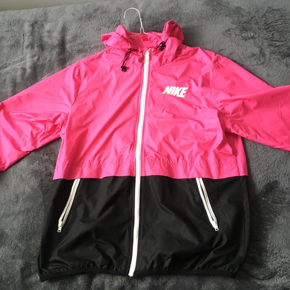 Pink & Black NIKE Windbreaker
